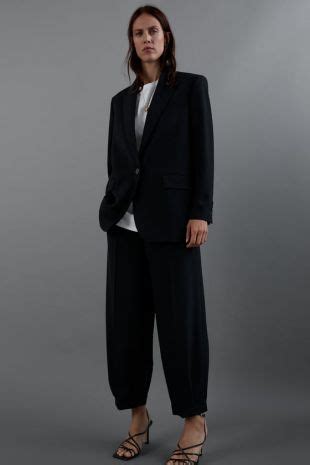 zara black oversized blazer|oversized sleeveless blazer.